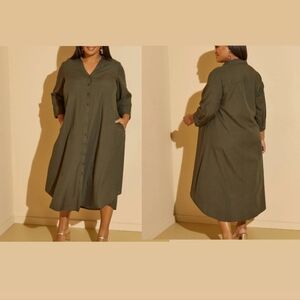 Mid Maxi Shirt Dress